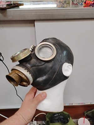 Black Gas mask GP-5M Rare Size-2Medium Soviet USSR Military