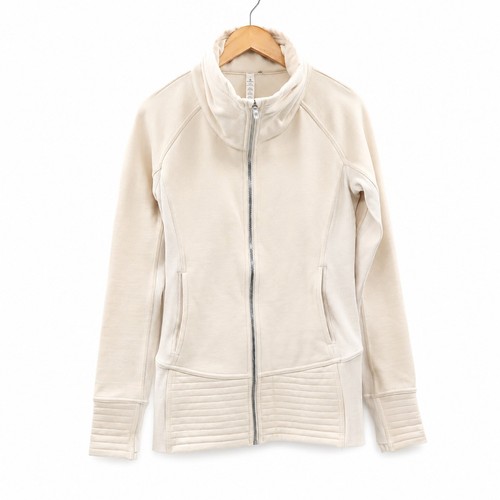 Lululemon Women's Radiant Jacket II Light Cream Off White Sz 8