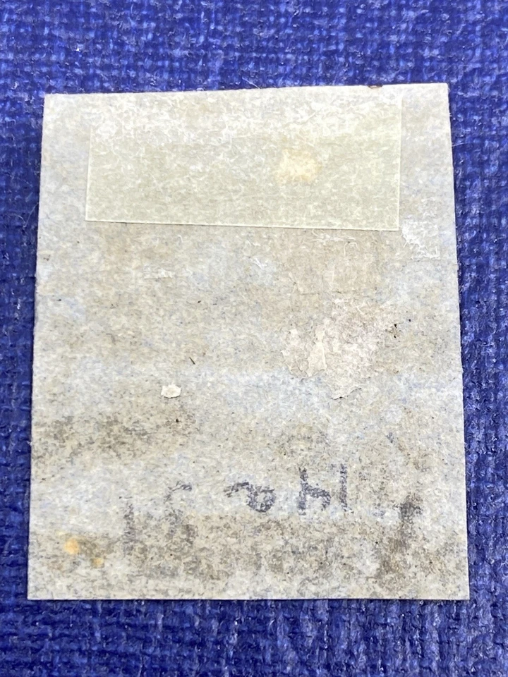 Nueva Gales del Sur 1851-55, 2d. Sello ultramarino usado (SC#14a) Foto 2 de 2