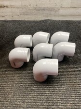 Lot of 7 Lasco SCH 40 D2466 1-1/2" PVC 90 Elbow Slip x Slip