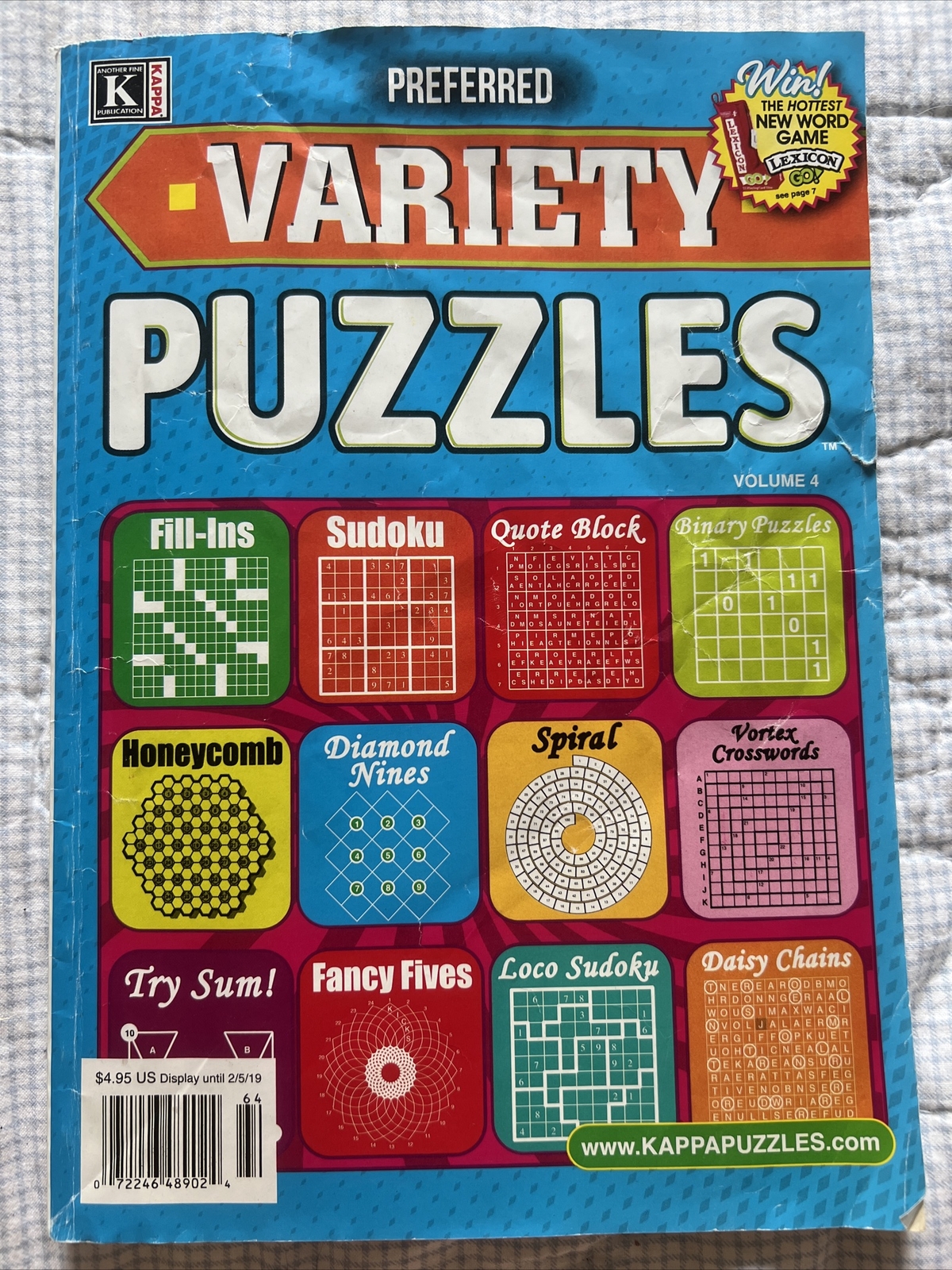 Kappa Preferred Variety Puzzles Fillins Sudoku Volume 4 2019 USED eBay