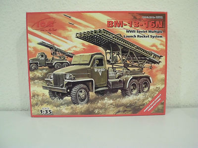 ICM 35512 ,  BM-13-16N Multiple Launch Rocket System ,1:35