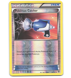 Pokemon 2013 Light Play Pokemon Catcher 83/101 Plasma Blast REVERSE Card