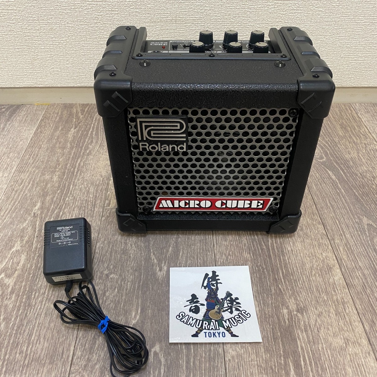 ROLAND MICRO CUBE Guitar Amp Combo Black Used With AC Adapter From