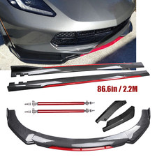 For 14-19 Corvette C7 Front Bumper Lip Spoiler Side Skirt Carbon Fiber Body Kit For 14-19 Corvette C7 Front Bumper Lip Spoiler Side Skirt Carbon Fiber Body Kit