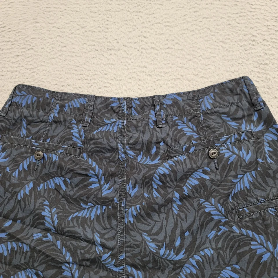 Pantalones Cortos Nautica Para Hombre 32 Negro Azul Palma Estampado Floral Chino Informal Playa Aire Libre Foto 4 de 4