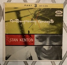 STAN KENTON Contemporary Concepts Part 3 1955 Vinyl 45Capitol EAP3-666 VG+ Jazz.
