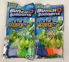 Bunch O Balloons 100 Rapid-Filling Self-Sealing Water Teen Orange Blue 2 Pack