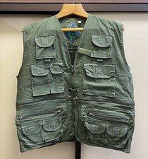 Vintage Camouflage Mens Vest Jacket Size L Large