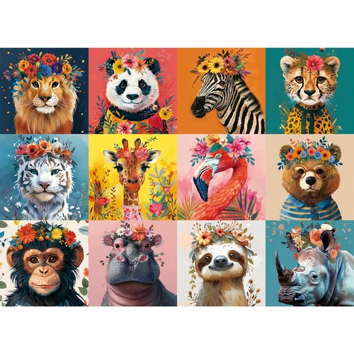 500 Piece Puzzles for AdultsBeautiful Wild Animals Jigsaw Puzzle for Adults K...