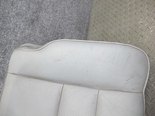 89-91 MERCEDES W126 C126 COUPE REAR LEFT SEAT LOWER LEATHER CUSHION GRAY OEM - Picture 4 of 13