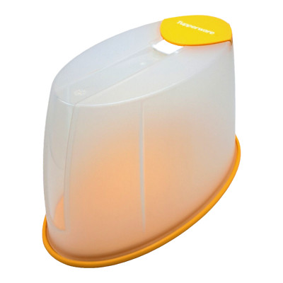 Tupperware FIFO Cereal Keeper 5 Cups Sheer w/ Orange Seal Lid
