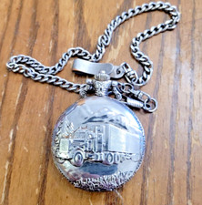 Details Men's Truck Big Rig Quartz Pocket Watch