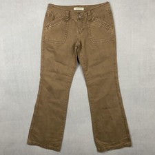 Vintage Aeropostale Pants Womens Size 7/8 R Flare Leg Cotton Canvas Y2K