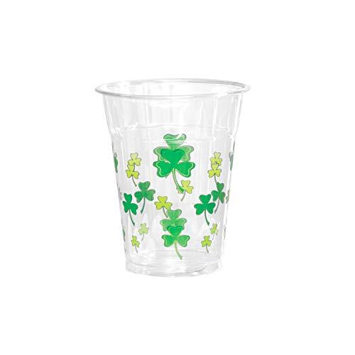 60 Pack 12oz St. Patrick's Day Disposable Plastic Cups for Party Beer Beverage - Picture 1 of 4