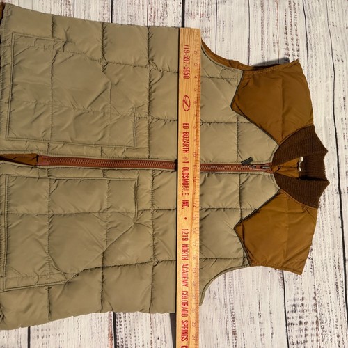 Vintage Western Walls Blizzard-Pruf Insulated Puffer Vest Brown Men's Medium - Picture 7 of 11