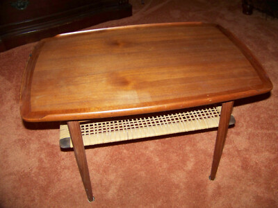 Poul Jensen For Selig Danish Wood Coffee Table Mid Century Modern Ebay