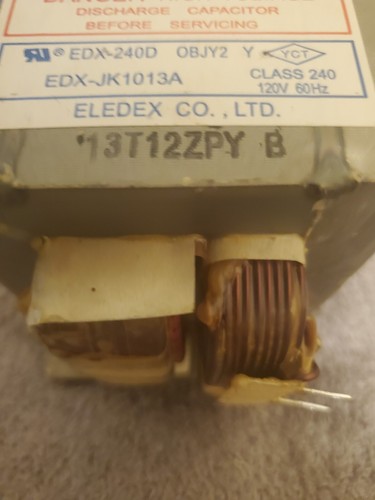 GE SAMSUNG Microwave High Voltage TRANSFORMER W10847161 EDX-JK1013A-3T - Picture 4 of 5