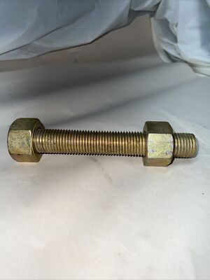1-1/8''-8 x 8'' (OAL 8'') A193 GRADE B7 ZINC FULLY THREADED STUD WITH TWO NUTS NOS