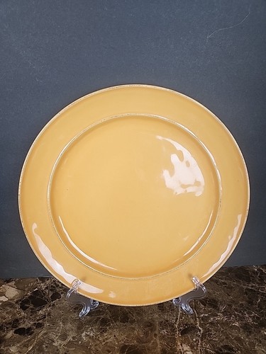 Set Of 2 Pottery Barn Cambria Saffron Dinner Plates 11 3/4" Yellow - Picture 2 of 7