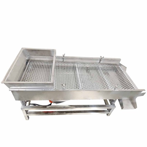 110V Full Stainless Steel 15mm Round Hole Linear Vibrating Screen Dual Motor - Picture 2 of 21