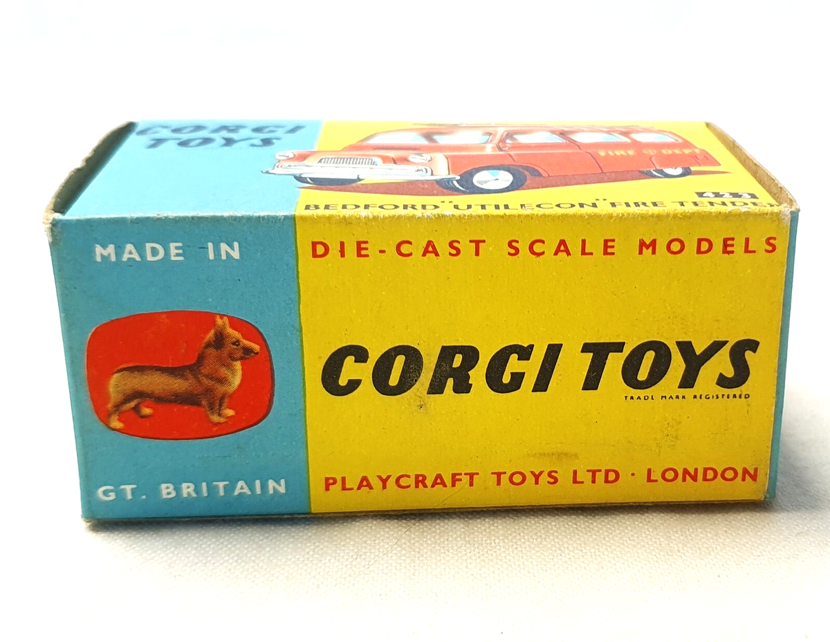 Corgi Toys England 1:48 BEDFORD UTILECON FIRE TENDER #423 GYRO C-9