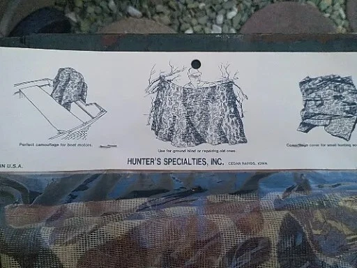 NWT Vintage 1970s Hunter's Camouflage Utility Cover 60"x12', USA - Image 4 of 4