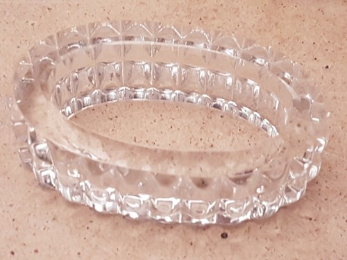 ✨ Serviettenringe im Set – 8 Stück aus geschliffenem Glas in Originalverpackung - Picture 4 of 5