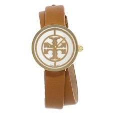 Tory Burch Reva Wrap Around Leather Gold Ion Plated Steel Ladies Watch TB4018