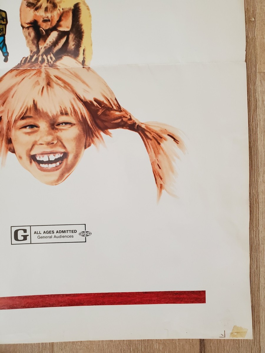 Pippi PIPPI LONGSTOCKING 1973 Original Vintage Movie Poster 27x41
