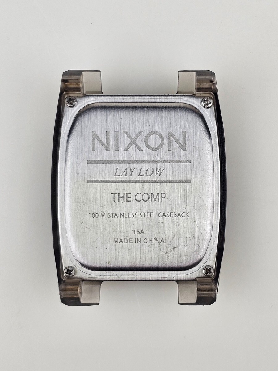 Nixon Lay Low The Comp Black Semi-Clear See-through Plastic