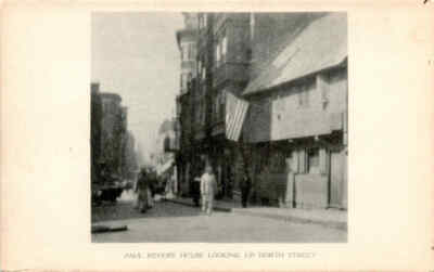 Paul Revere House, North Street, Boston, Maynards, Waban, Postcard