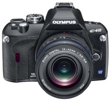 OLYMPUS Digital SLR Camera 10 MP E-410 Double Zoom Kit Lens Mount Four Thirds