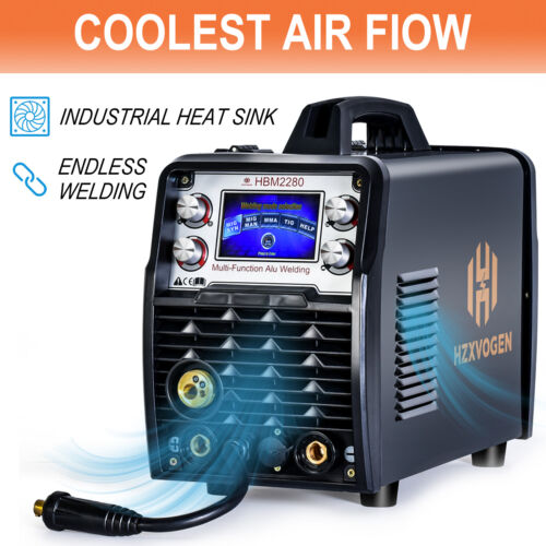 Aluminium 5 IN 1 MIG Welder 220V MIG MMA Stick Lift Tig Welding Machine 200A DE - Picture 5 of 13