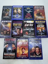 lot of  11  Audiobook - star trek on 2 Cassettes - SOME NEW