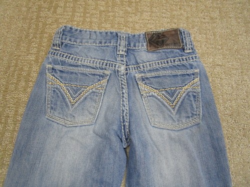 Rock and Roll Jeans Boys 8 Blue Youth Bootcut Kid Pants Light Wash Distressed - Picture 4 of 8