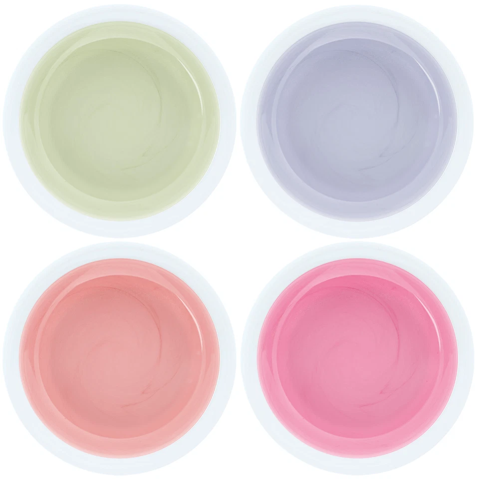 UV Gel Spar Pack Set 4x5ml Allround +HaftGel +AufbauGel rosa +Finish Versiegler - Bild 2 von 4