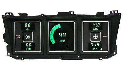 Digital Dash Panel For 1978-1988 Monte Carlo – Teal LED Gauges With Lifetime Warranty 11 thumbnail image