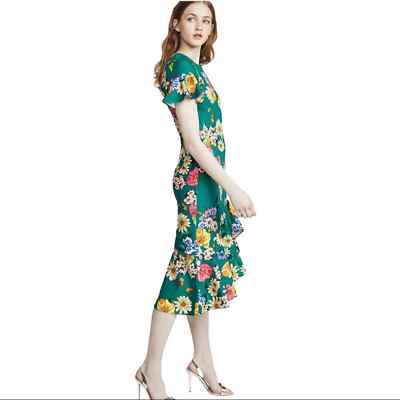 green emerald velvet dress Black Halo Santorini Mini Dress main image 0