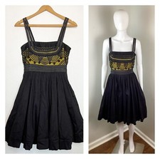 NWT Anthropologie Florets Cloaked Vista Fit And Flare Dress Sz 8