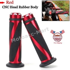 Motorcycle 7/8" 1'' Hand Grips Handle Bar Gel For Kawasaki Ninja 500R 600R Honda