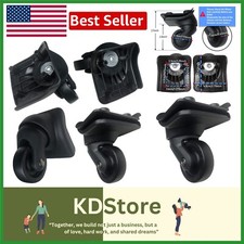 360  Swivel Luggage Wheel Replacement Set - 4 Pcs for Effortless Travel