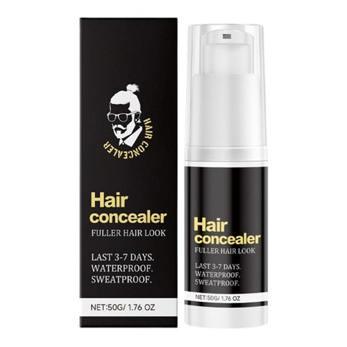 Hairfillup Hair Concealer Black 50ml, Enhance Hairline Powder For Women Men