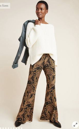 Anthropologie Viviana jacquard Flared 
