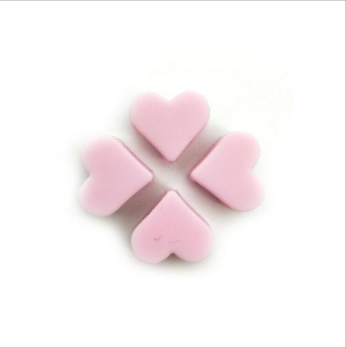 20pcs/pack Heart Silicone Beads Baby Beads Safe Nursing - Picture 13 of 17