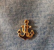 ANCHOR  ENAMEL / LAPEL PIN  -NEXT DAY SHIPPING