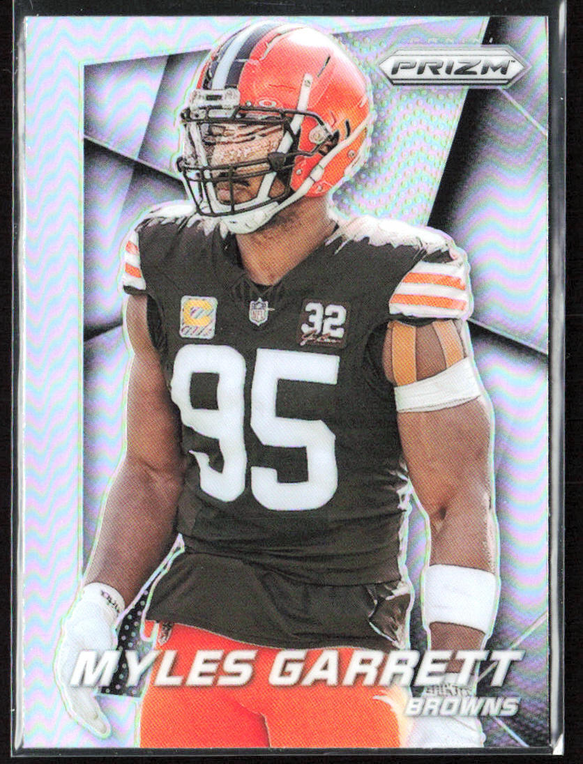 2024 Panini Prizm #8 Myles Garrett Flashback Prizms Silver
