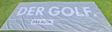Der Golf das Auto Fahne  4m x 1.50 m nagelneu  5 PK Haken  OVP Volkswagen Grau
