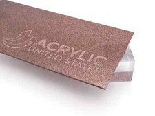 1/8" Brown Glitter Two-Sided Acrylic Sheet
