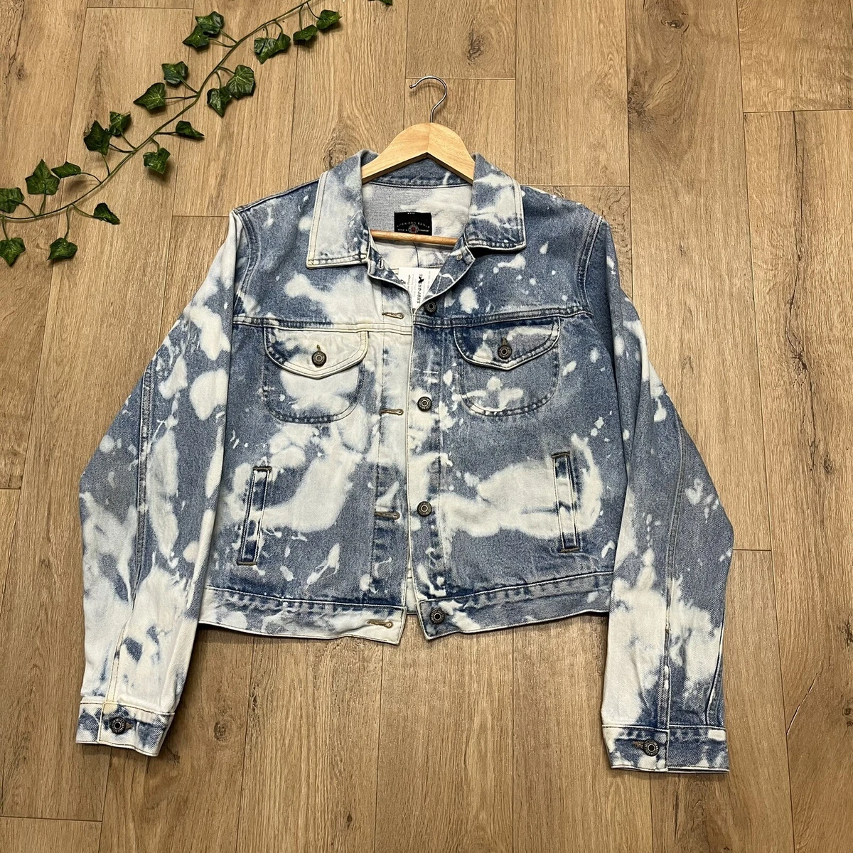 Bleached top denim jacket